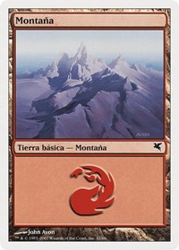 Mountain (Spanish) - "Montana" (I32), Magic Encyclopedia 2005 (Salvat/Hachette)