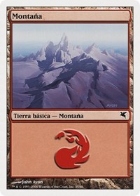 Mountain (Spanish) - "Montana" (C35), Magic Encyclopedia 2005 (Salvat/Hachette)