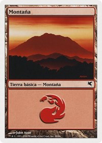 Mountain (Spanish) - "Montana" (C36), Magic Encyclopedia 2005 (Salvat/Hachette)