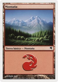 Mountain (Spanish) - "Montana" (C48), Magic Encyclopedia 2005 (Salvat/Hachette)