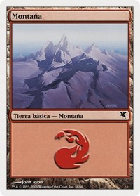 Mountain (Spanish) - "Montana" (C58), Magic Encyclopedia 2005 (Salvat/Hachette)