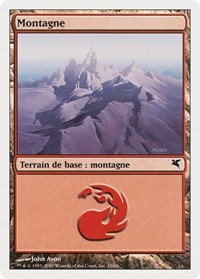 Mountain (French) - "Montagne" (D10), Magic Encyclopedia 2005 (Salvat/Hachette)