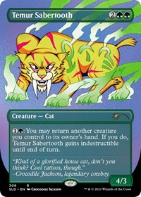 Temur Sabertooth (Foil Etched), Secret Lair Drop Series
