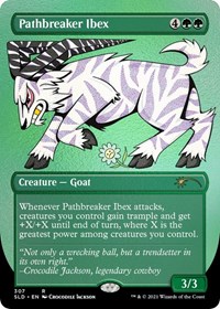Pathbreaker Ibex (Foil Etched), Secret Lair Drop Series