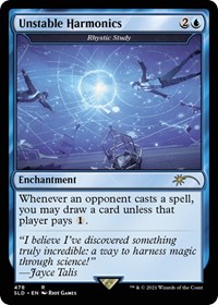 Unstable Harmonics - Rhystic Study, Secret Lair Drop Series