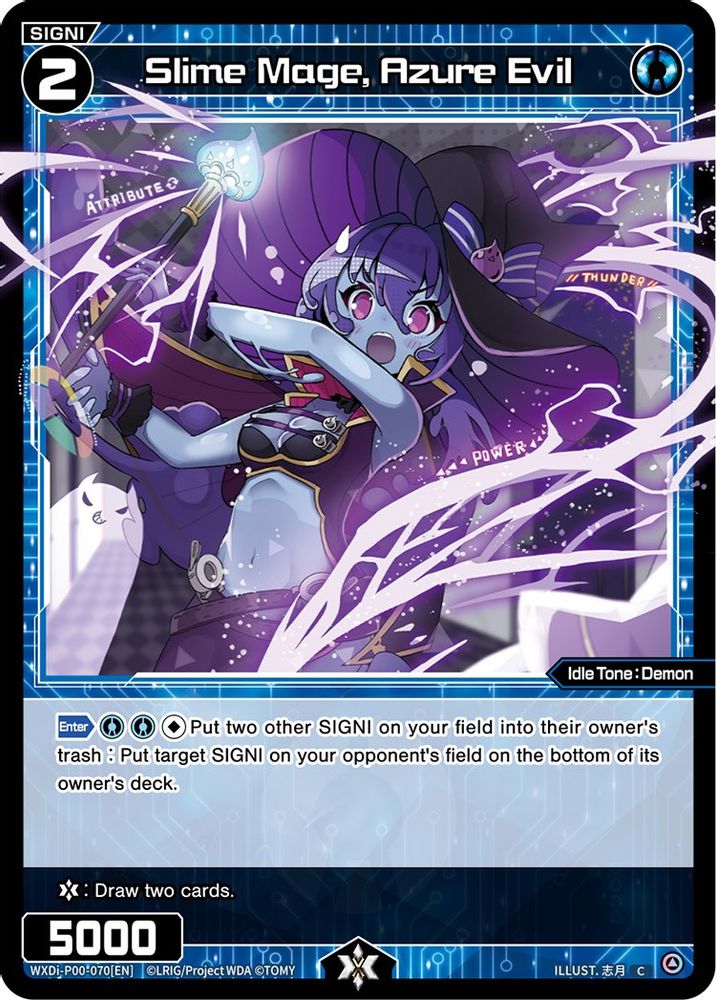 Slime Mage, Azure Evil, Standard, front