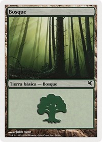 Forest (Spanish) - "Bosque" (B24), Magic Encyclopedia 2005 (Salvat/Hachette)