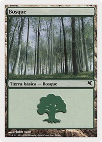 Forest (Spanish) - "Bosque" (D24), Magic Encyclopedia 2005 (Salvat/Hachette)