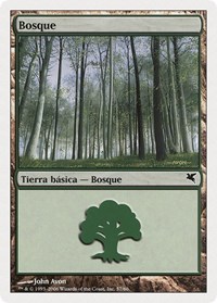 Forest (Spanish) - "Bosque" (B57), Magic Encyclopedia 2005 (Salvat/Hachette)