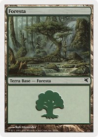 Forest (Italian) - "Foresta" (K58), Magic Encyclopedia 2005 (Salvat/Hachette)