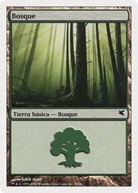 Forest (Spanish) - "Bosque" (B59), Magic Encyclopedia 2005 (Salvat/Hachette)