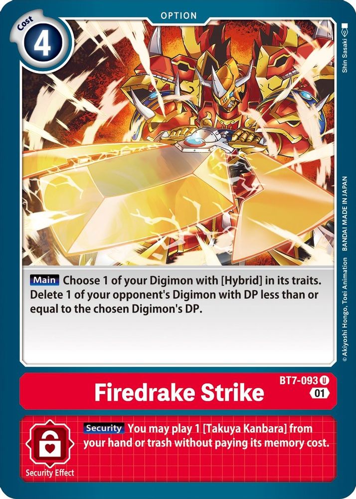 Firedrake Strike, Standard, front