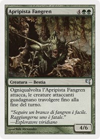 Fangren Pathcutter (Italian) - "Apripista Fangren" (K15), Magic Encyclopedia 2005 (Salvat/Hachette)