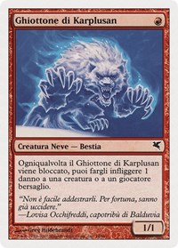 Karplusan Wolverine (Italian) - "Ghiottone di Karplusan", Magic Encyclopedia 2005 (Salvat/Hachette)