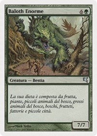 Enormous Baloth (Italian) - "Baloth Enorme" (K2), Magic Encyclopedia 2005 (Salvat/Hachette)