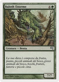Enormous Baloth (Italian) - "Baloth Enorme" (K50), Magic Encyclopedia 2005 (Salvat/Hachette)