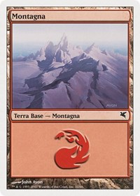 Mountain (Italian) - "Montagna" (D10), Magic Encyclopedia 2005 (Salvat/Hachette)