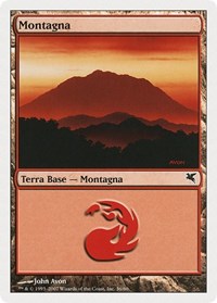 Mountain (Italian) - "Montagna" (C36), Magic Encyclopedia 2005 (Salvat/Hachette)