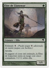 Llanowar Elite (Spanish) - "Élite de Llanowar" (B16), Magic Encyclopedia 2005 (Salvat/Hachette)