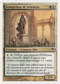 Selesnya Evangel (Italian) - "Evangelista di Selesnya" (J54), Magic Encyclopedia 2005 (Salvat/Hachette)
