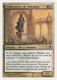 Selesnya Evangel (French) - "Predicatrice de Selesnya" (J54), Magic Encyclopedia 2005 (Salvat/Hachette)