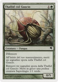 Thallid Shell-Dweller (Italian) - "Thallid col Guscio" (J7), Magic Encyclopedia 2005 (Salvat/Hachette)