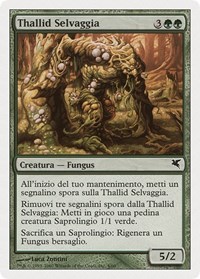 Savage Thallid (Italian) - "Thallid Selvaggia" (J4), Magic Encyclopedia 2005 (Salvat/Hachette)