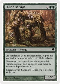 Savage Thallid (Spanish) - "Talido salvaje" (J5), Magic Encyclopedia 2005 (Salvat/Hachette)