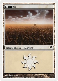 Plains (Spanish) - "Llanura" (C8), Magic Encyclopedia 2005 (Salvat/Hachette)