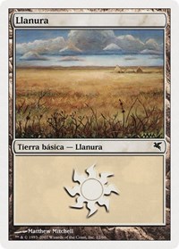 Plains (Spanish) - "Llanura" (J12), Magic Encyclopedia 2005 (Salvat/Hachette)