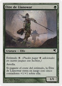 Llanowar Elite (Spanish) - "Élite de Llanowar" (B17), Magic Encyclopedia 2005 (Salvat/Hachette)