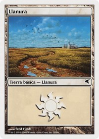 Plains (Spanish) - "Llanura" (C20), Magic Encyclopedia 2005 (Salvat/Hachette)
