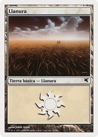 Plains (Spanish) - "Llanura" (C21), Magic Encyclopedia 2005 (Salvat/Hachette)
