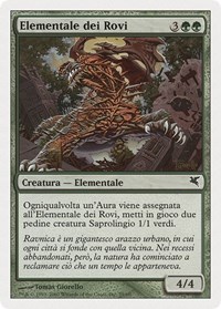 Bramble Elemental (Italian) - "Elementale dei Rovi", Magic Encyclopedia 2005 (Salvat/Hachette)
