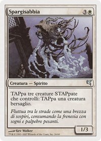 Sandsower (Italian) - "Spargisabbia" (J26), Magic Encyclopedia 2005 (Salvat/Hachette)