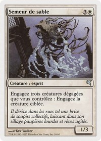 Sandsower (French) - "Semeur de sable" (J26), Magic Encyclopedia 2005 (Salvat/Hachette)