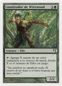 Wirewood Channeler (Spanish) - "Canalizador de Wirewood", Magic Encyclopedia 2005 (Salvat/Hachette)