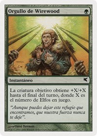 Wirewood Pride (Spanish) - "Orgullo de Wirewood" (B32), Magic Encyclopedia 2005 (Salvat/Hachette)