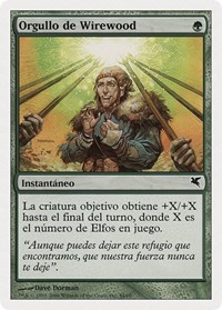 Wirewood Pride (Spanish) - "Orgullo de Wirewood" (B44), Magic Encyclopedia 2005 (Salvat/Hachette)