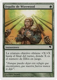 Wirewood Pride (Spanish) - "Orgullo de Wirewood" (B55), Magic Encyclopedia 2005 (Salvat/Hachette)