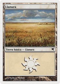 Plains (Spanish) - "Llanura" (C46), Magic Encyclopedia 2005 (Salvat/Hachette)