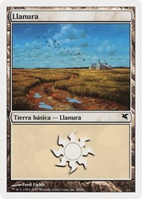 Plains (Spanish) - "Llanura" (J48), Magic Encyclopedia 2005 (Salvat/Hachette)