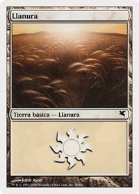 Plains (Spanish) - "Llanura" (C56), Magic Encyclopedia 2005 (Salvat/Hachette)