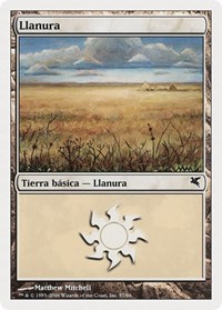 Plains (Spanish) - "Llanura" (G57), Magic Encyclopedia 2005 (Salvat/Hachette)