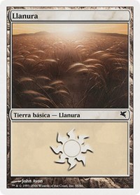 Plains (Spanish) - "Llanura" (G58), Magic Encyclopedia 2005 (Salvat/Hachette)