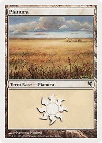 Plains (Italian) - "Pianura" (J12), Magic Encyclopedia 2005 (Salvat/Hachette)