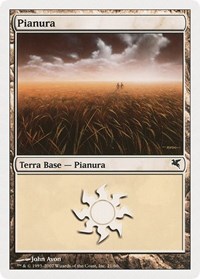 Plains (Italian) - "Pianura" (C21), Magic Encyclopedia 2005 (Salvat/Hachette)