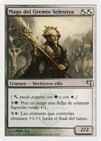 Selesnya Guildmage (Spanish) - "Mago del Gremio Selesnya" (B51), Magic Encyclopedia 2005 (Salvat/Hachette)