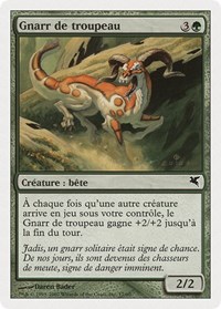 Herd Gnarr (French) - "Gnarr de troupeau", Magic Encyclopedia 2005 (Salvat/Hachette)
