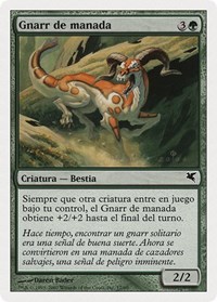Herd Gnarr (Spanish) - "Gnarr de manada", Magic Encyclopedia 2005 (Salvat/Hachette)